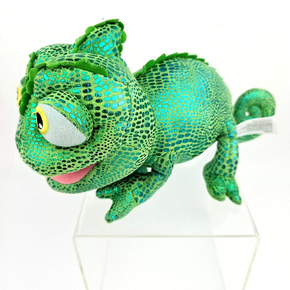 Disney PARKS Rapunzel Pascal 12 Inch Plush Chameleon With Metallic Fabric - Picture 2 of 10